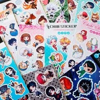 Vinyl Anime Sticker Sheets