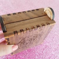 Sakura #2 Walnut Engraved Box