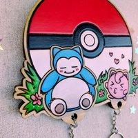 Pokéball Keyholder – Hand Painted