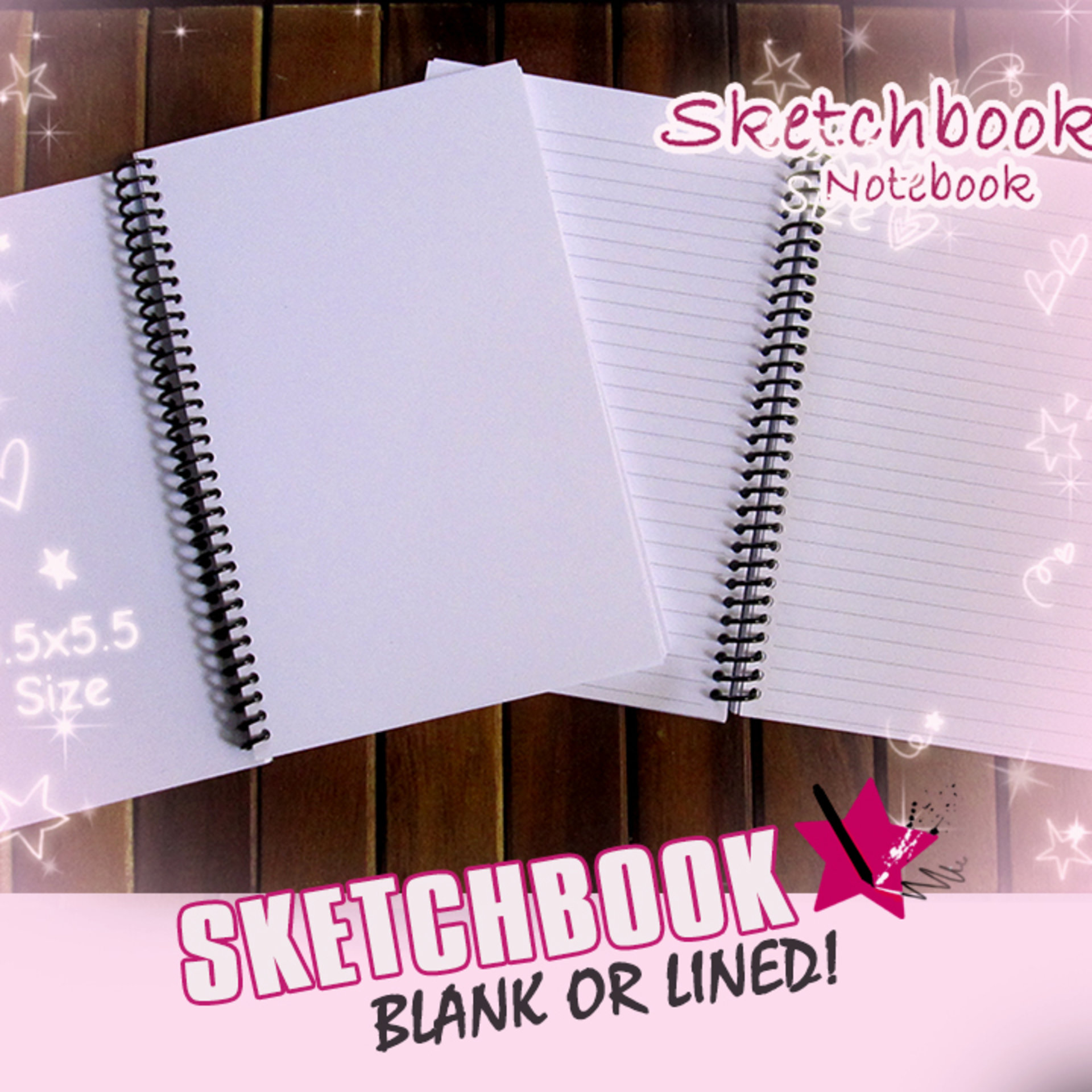 Anime Sketchbook or Notebook Journal SB-DTB