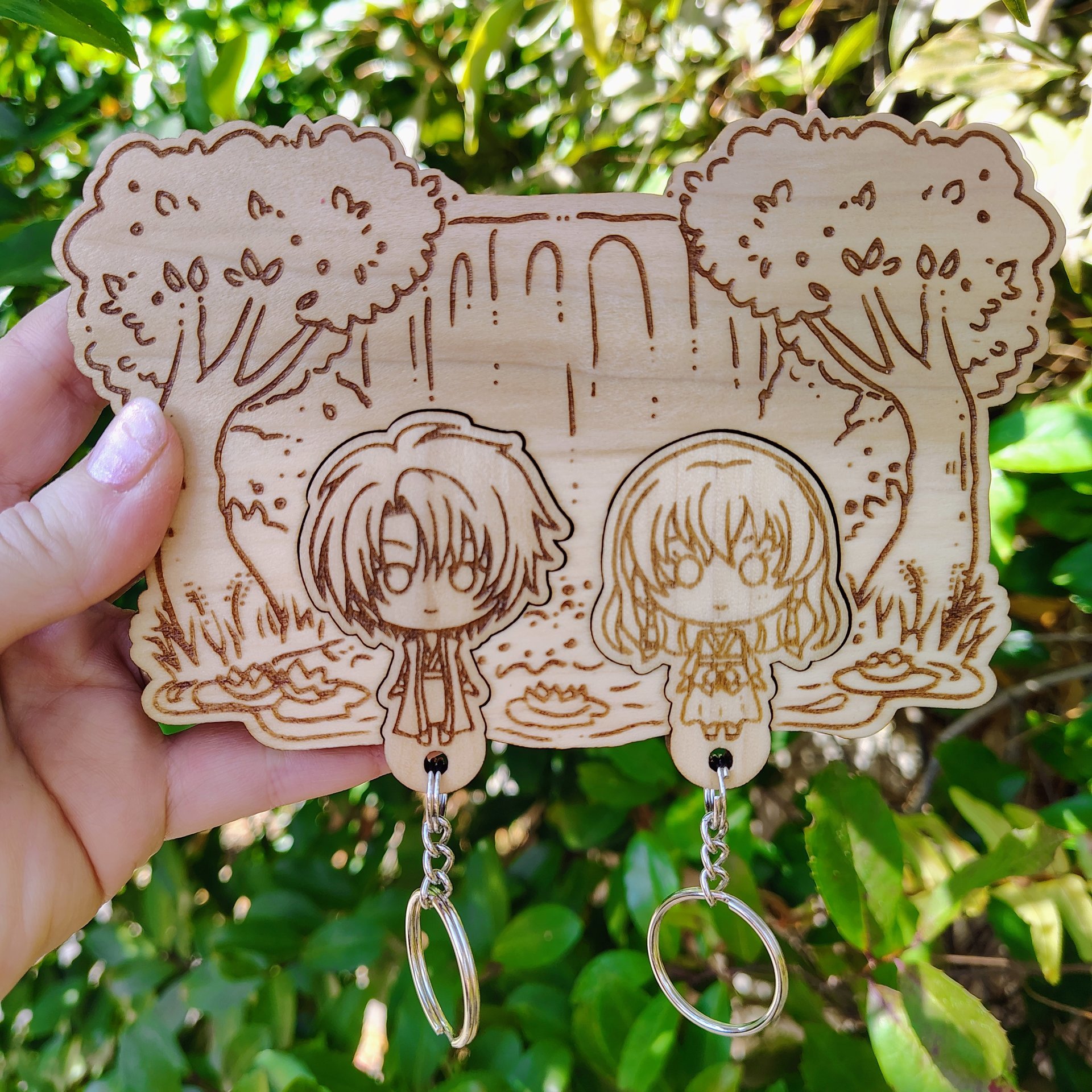 Yona Anime Couple Keyholder Set