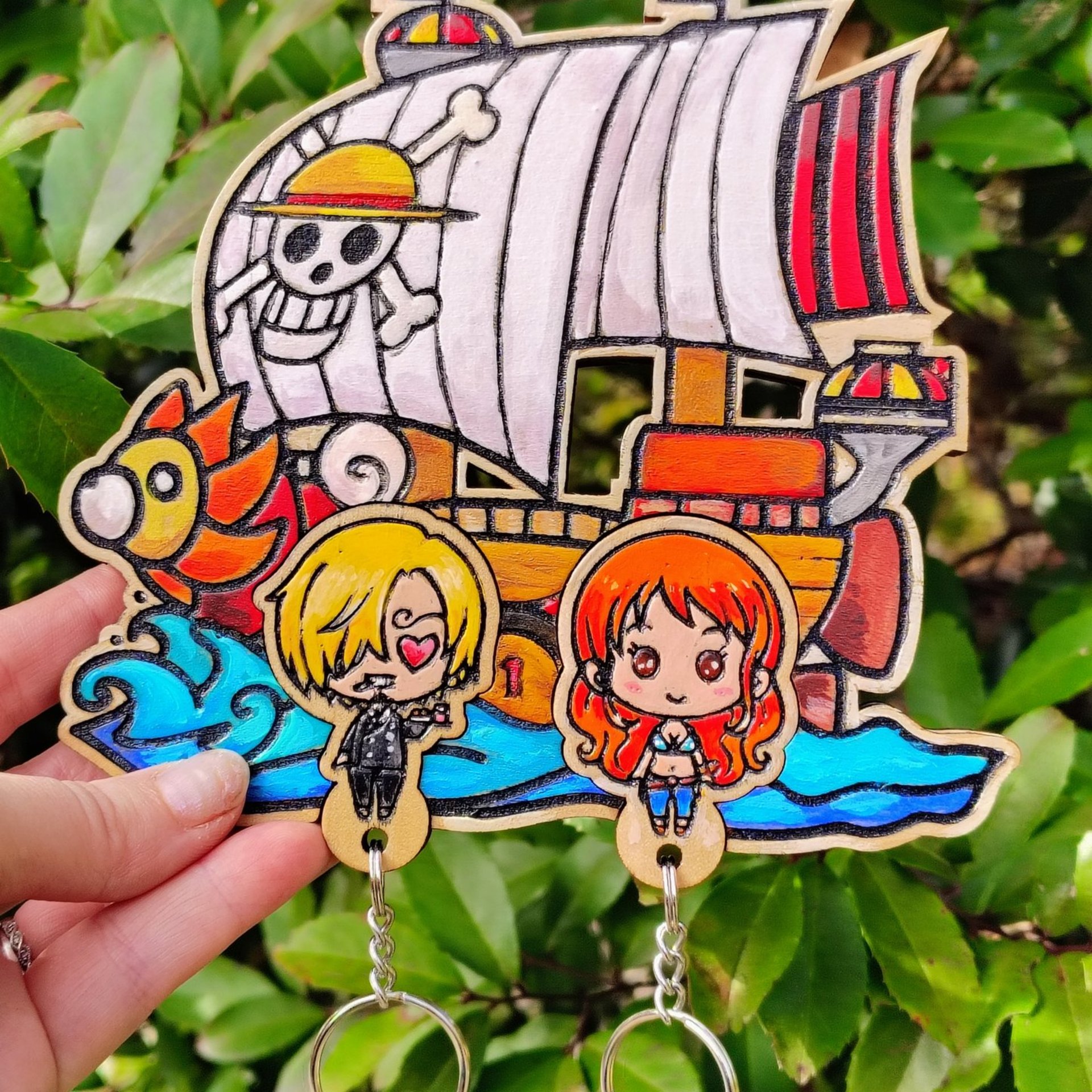 Thousand Sunny Keyholder – Hand Painted
