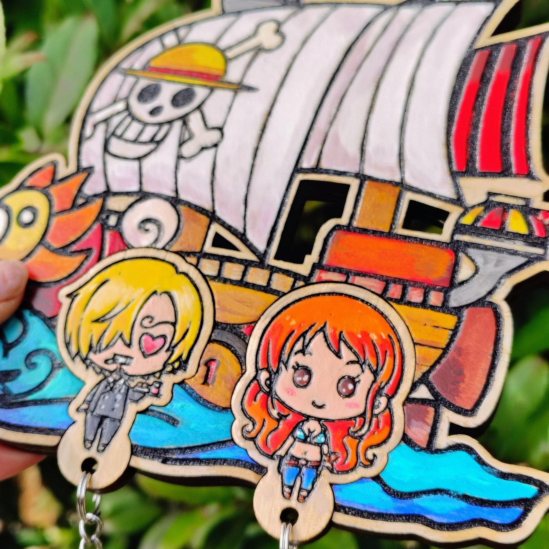 Thousand Sunny Keyholder – Hand Painted
