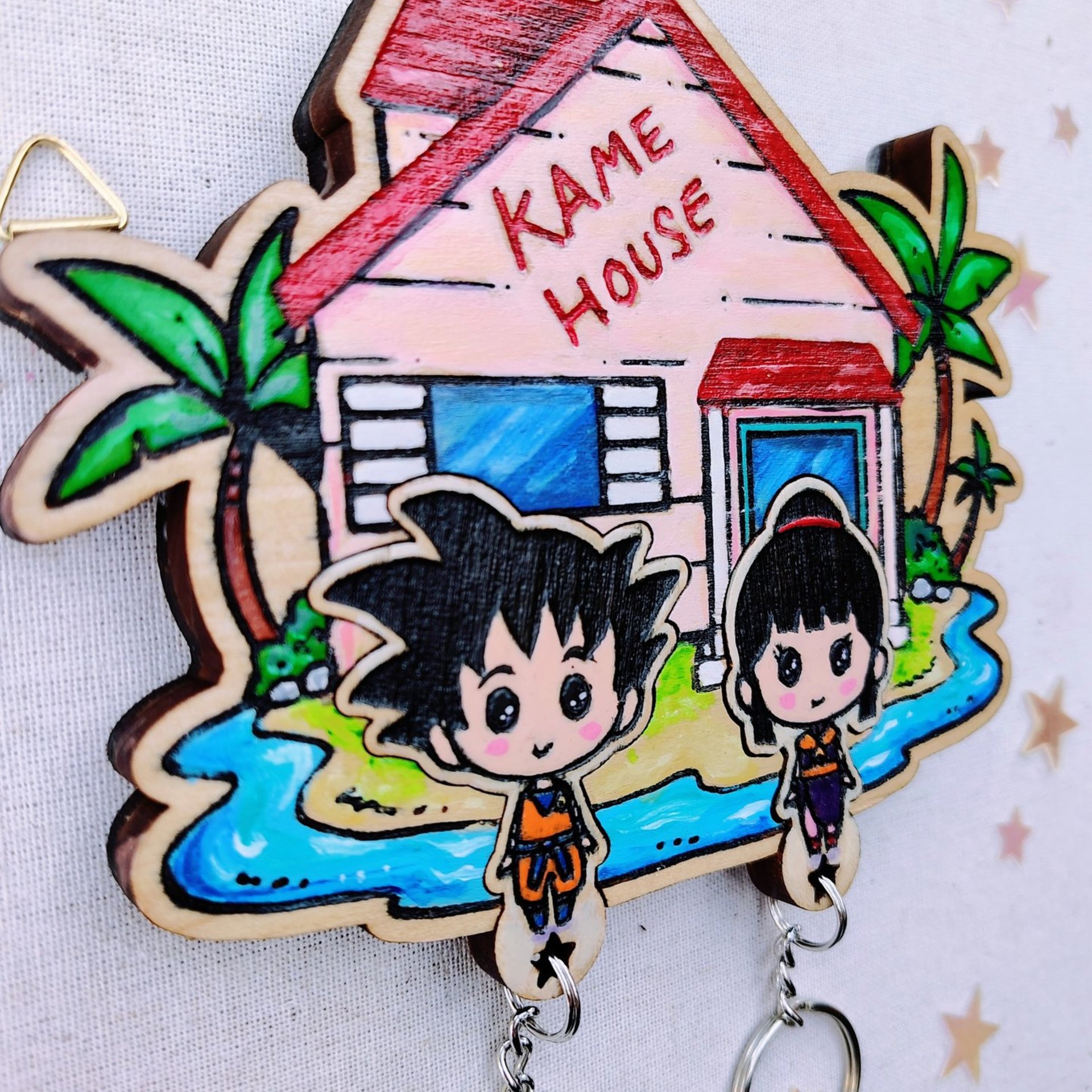 Kame House Keyholder – Hand Painted
