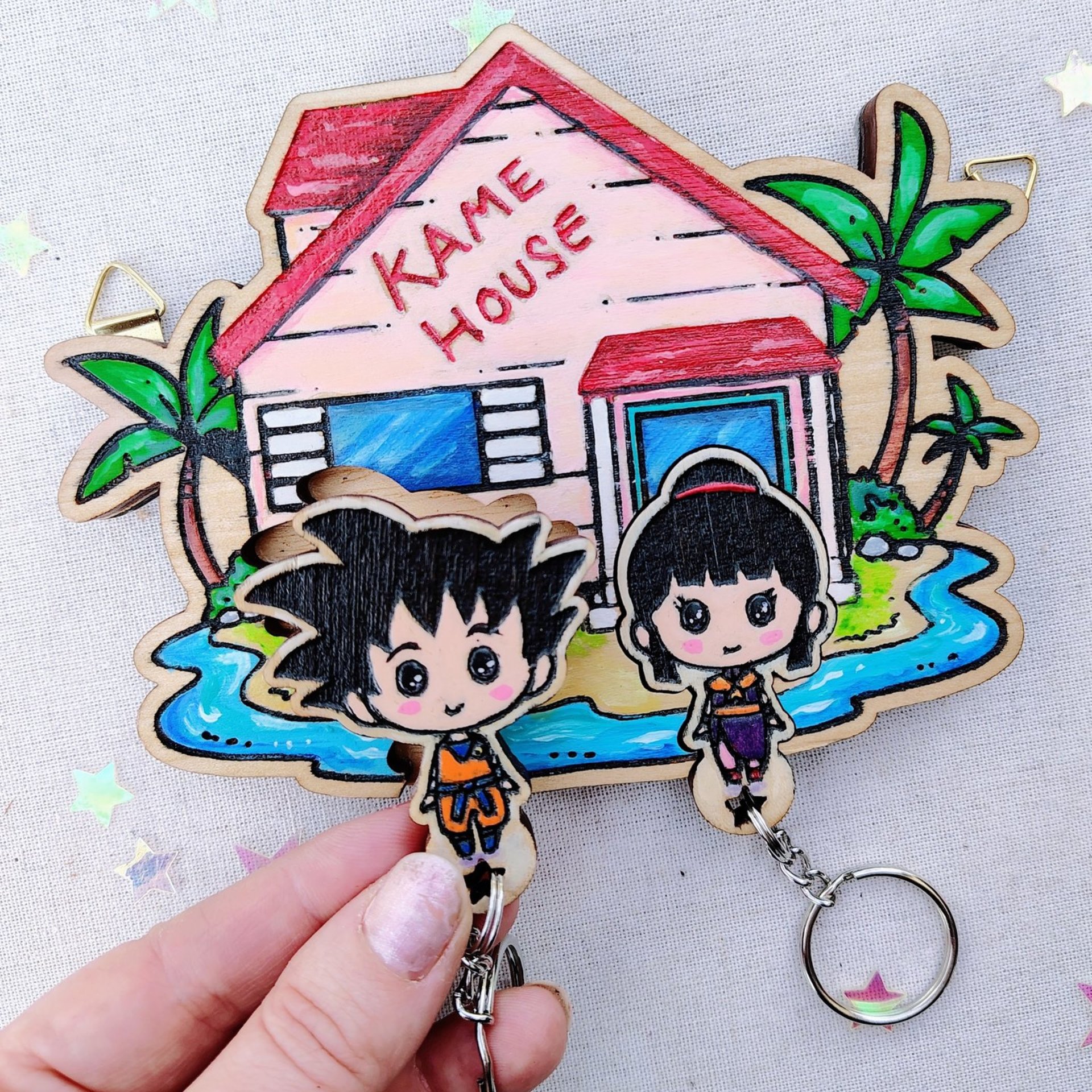 Kame House Keyholder – Hand Painted