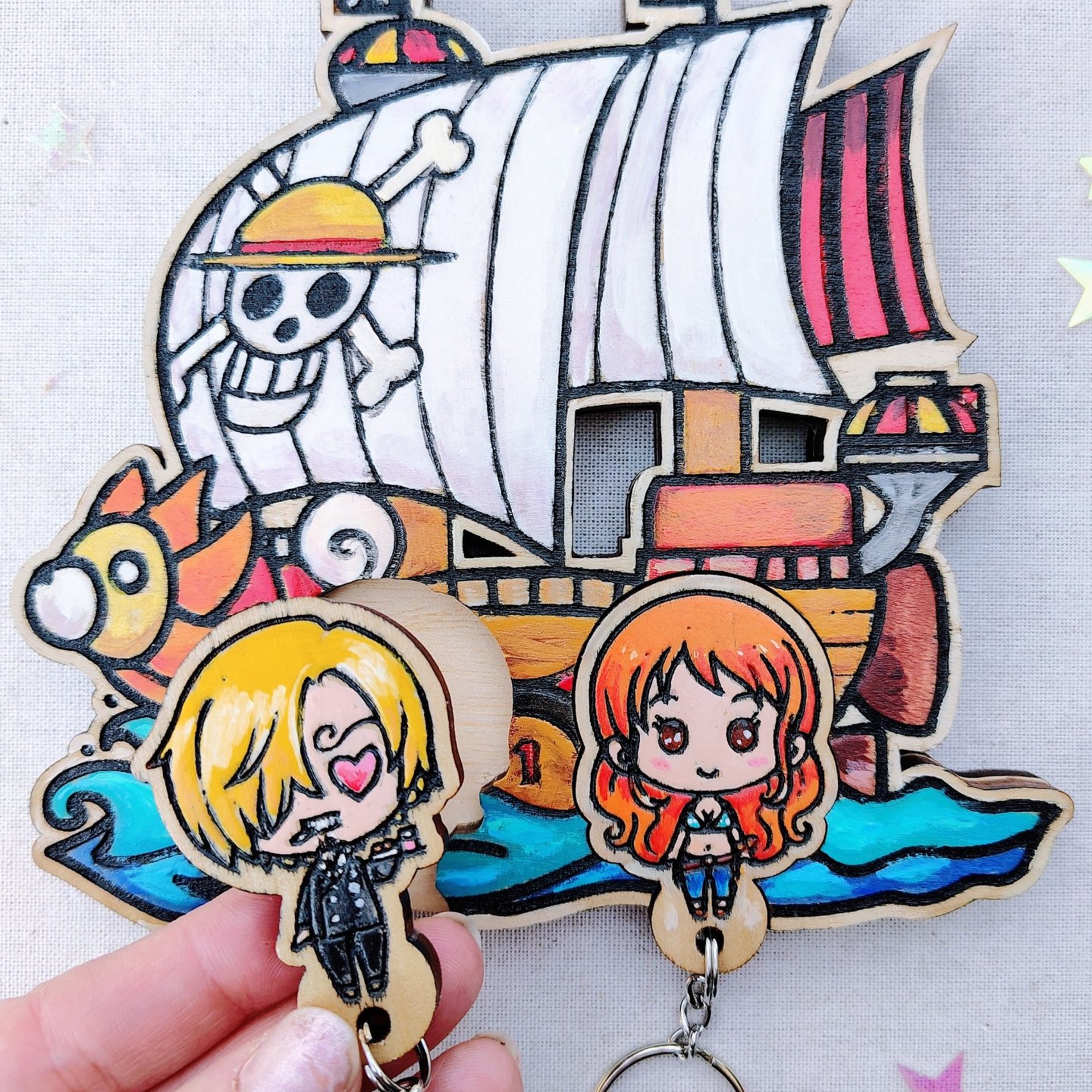 Thousand Sunny Keyholder – Hand Painted