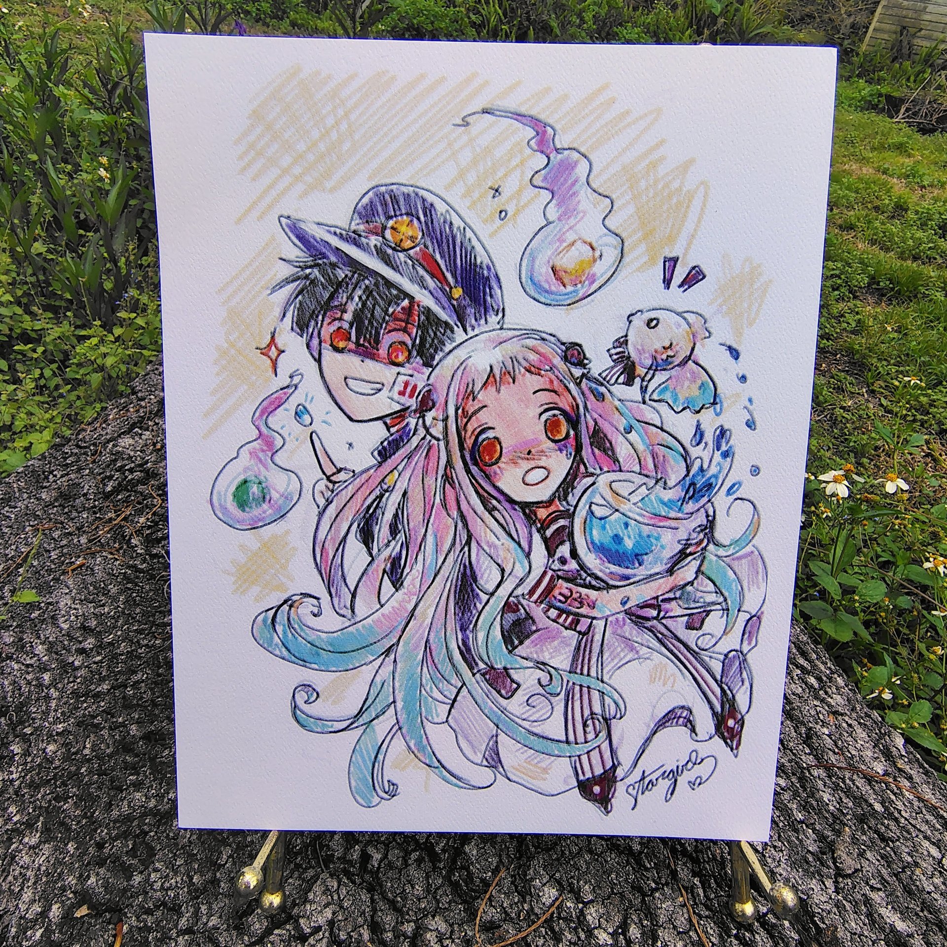 Love, Ghosts, and Other Mysteries 8x10 Anime Sketch Art Print