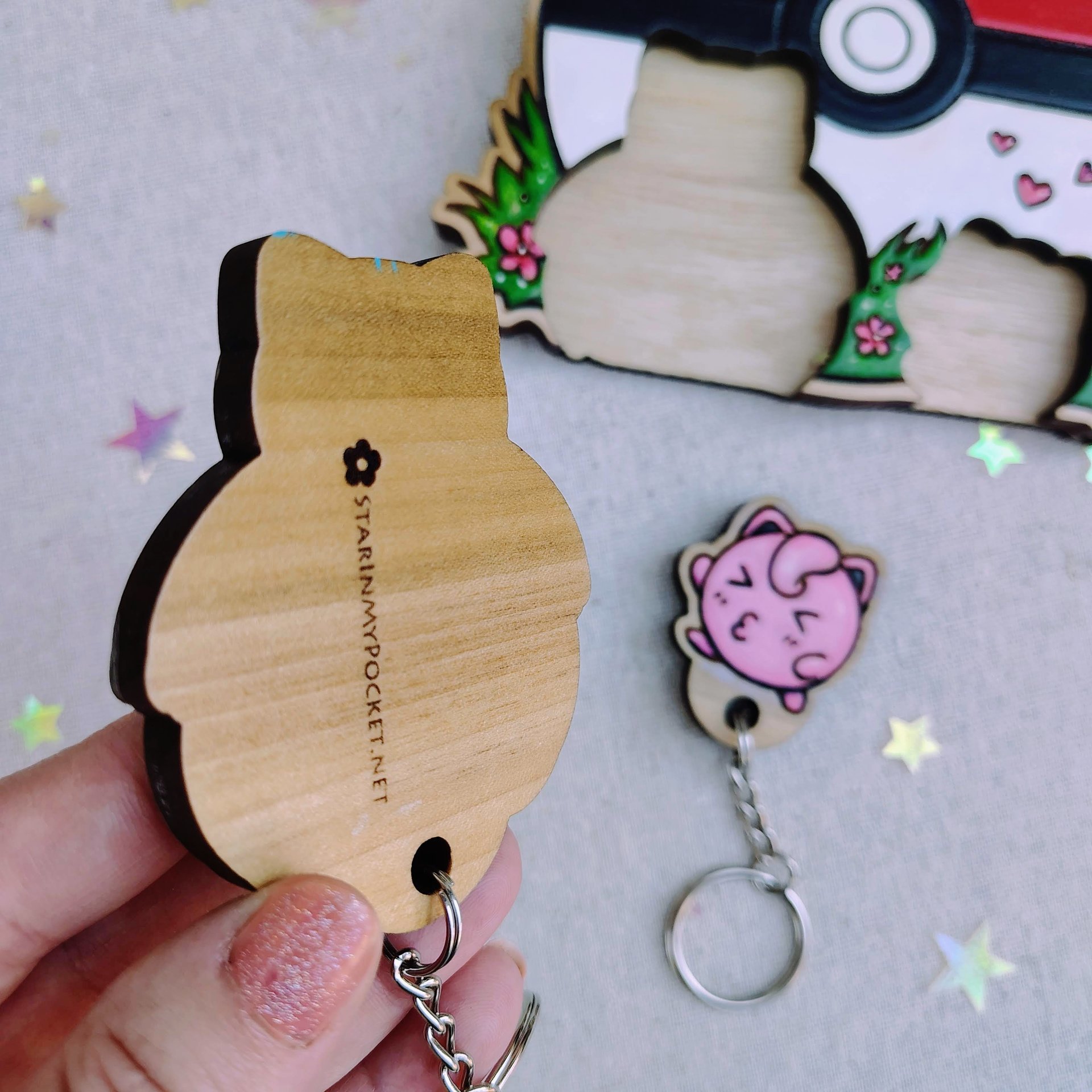 Pokéball Keyholder – Hand Painted
