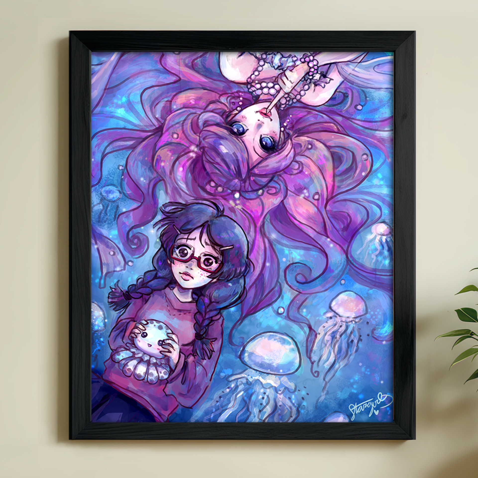 Kuragehime Art Print