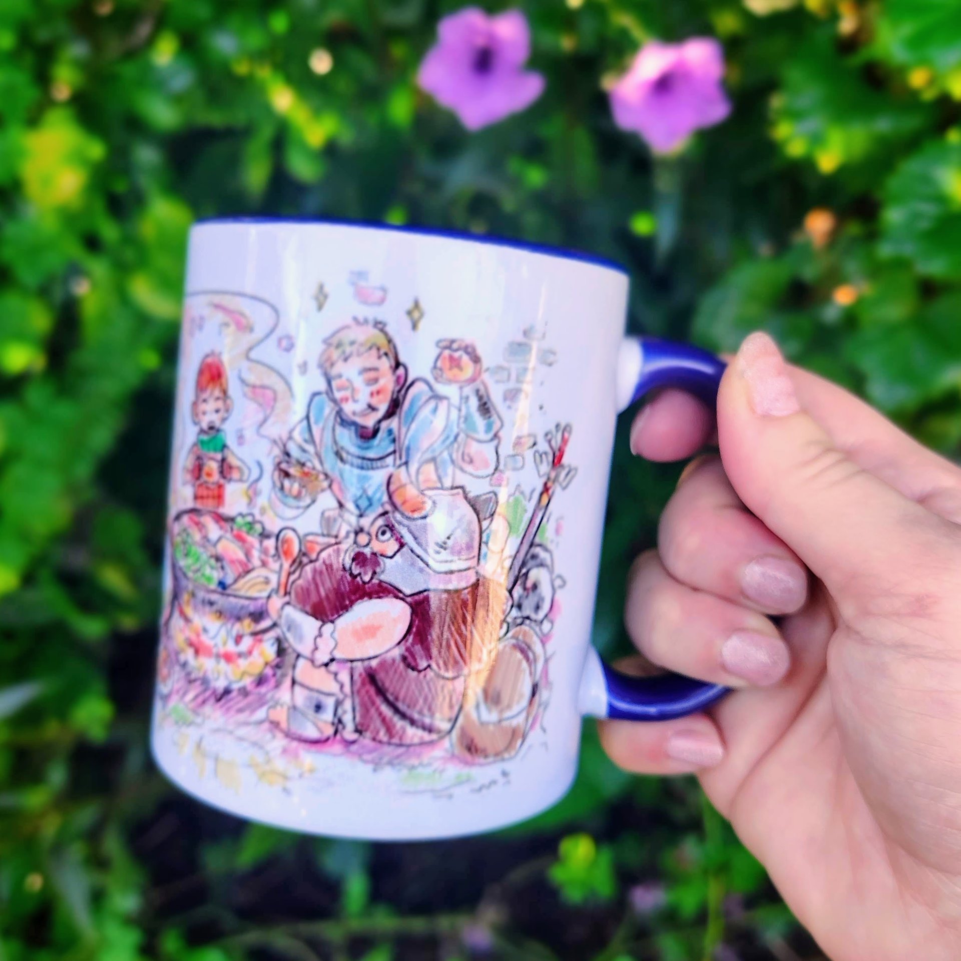Dungeon Dining Sketch Art Mug