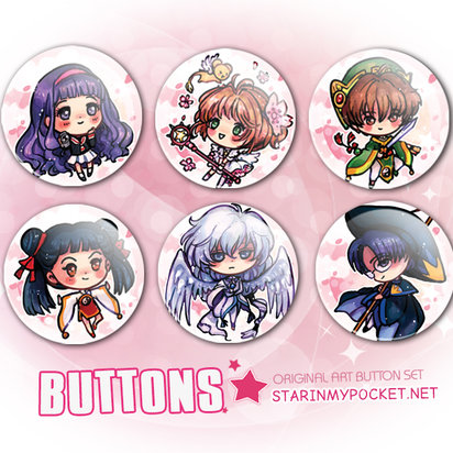 CCS Anime Buttons Set