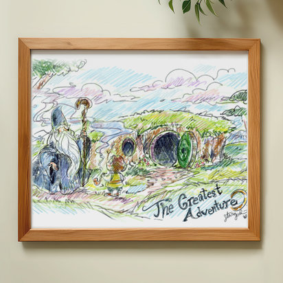 Greatest Adventure 8x10 Sketch Art Print