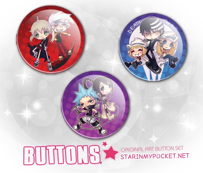Anime Buttons Set SE | StarInMyPocket