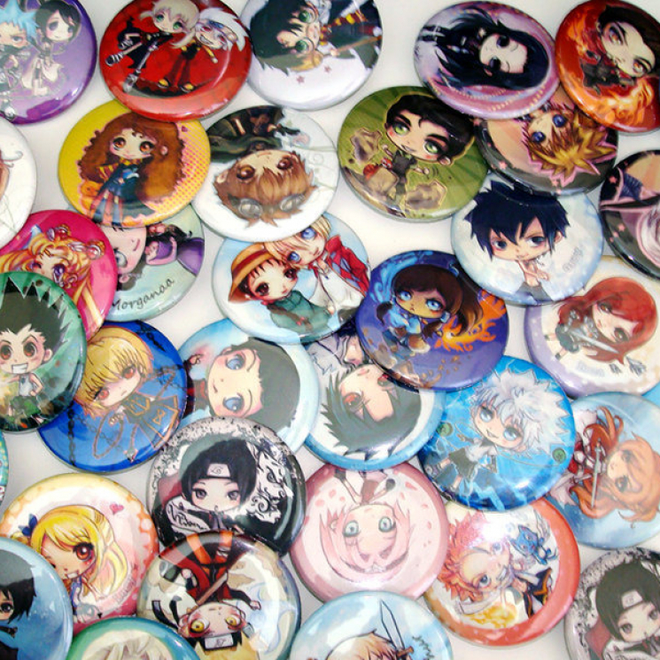 Anime chibi Buttons