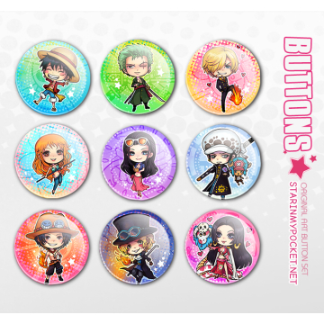 Pirate Anime Buttons