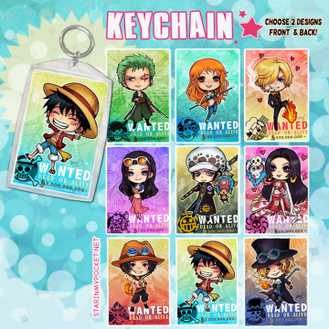 OP Pirates Anime Keychain
