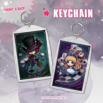 Clone of Alice and Hatter Keychain