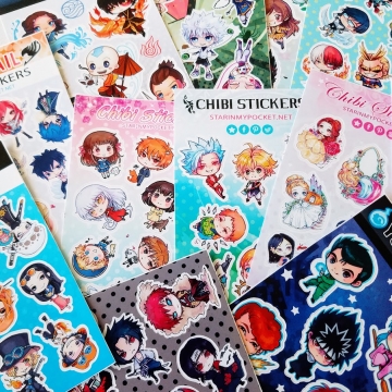 Anime Stickers Kawaii Zodiac