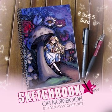 Alice Sketchbook or Notebook Journal