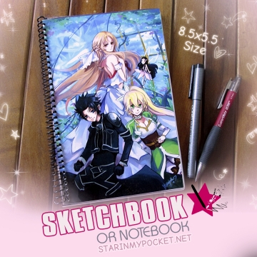 Anime Sketchbook or Notebook Journal Alfheim