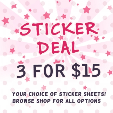 3 for $15 STICKER DEAL