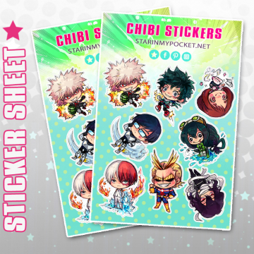 S-BNHA Anime Stickers