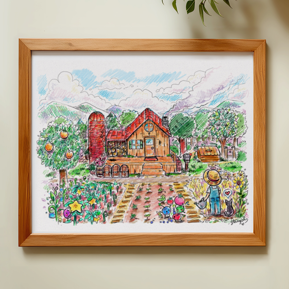 stardew valley fanart print sketch art