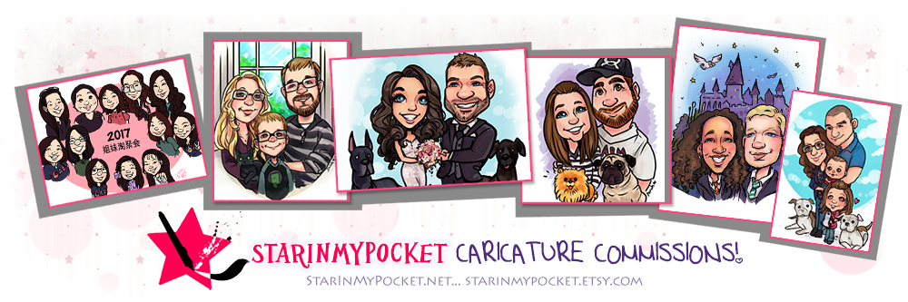 custom drawn caricature comissions by starinmypocket