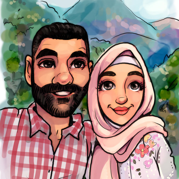 Couple Caricature 