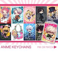 Anime Acrylic Keychain  Double Sided Chibi Art