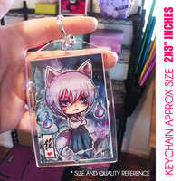 Anime Acrylic Keychain  Double Sided Chibi Art