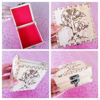 K-I-S-S-I-N-G #1 Birch Engraved Box