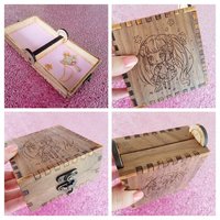 Sakura #2 Walnut Engraved Box