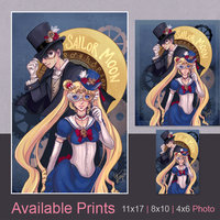 Steampunk by Moonlight Art Print