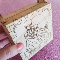 Moon Love Birch Engraved Box *Sold