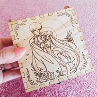 Moon Love Birch Engraved Box *Sold