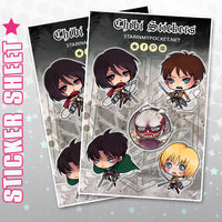 Vinyl Anime Sticker Sheets