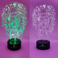 multi-color anime LED night light or desk light