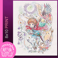 Magical Journey 8x10 Game Sketch Art Print