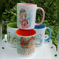 Morning Coffee Girl Art Mug