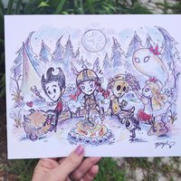 Don't Starve Together 8x10 Sketch Art Print