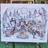 Don't Starve Together 8x10 Sketch Art Print
