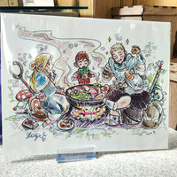Dungeon Dining 8x10 Anime Sketch Art Print