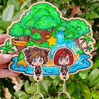 Painted Destiny Island Keyholder