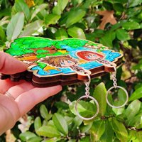 Painted Destiny Island Keyholder