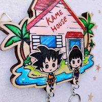 Painted Kame House Keyholder