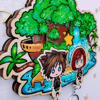 Painted Destiny Island Keyholder