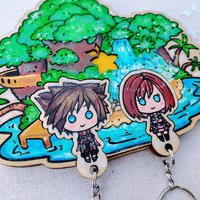 Painted Destiny Island Keyholder