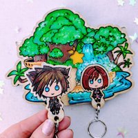 Painted Destiny Island Keyholder