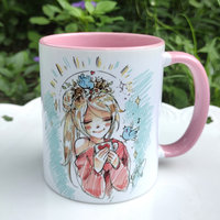 Morning Coffee Girl Art Mug